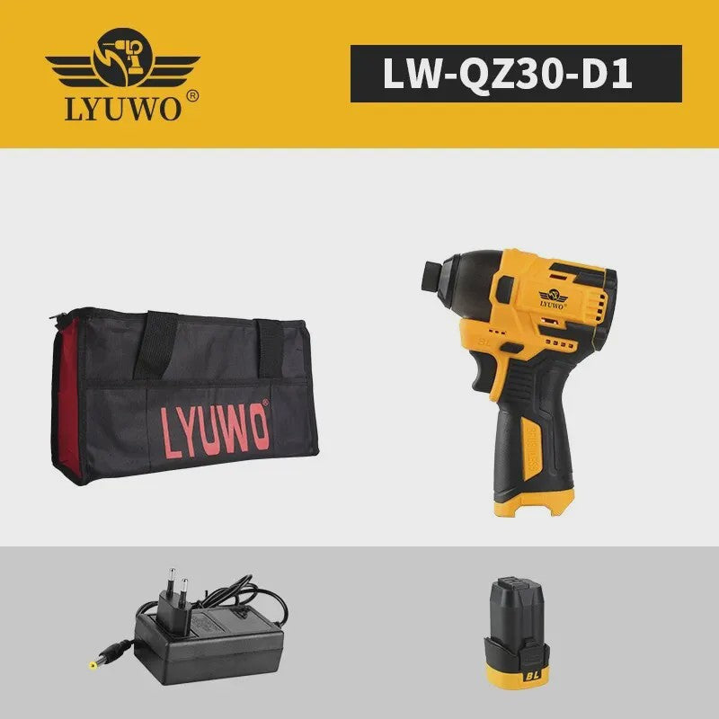 LYUWO 16.8V Accuboormachine - Krachtige Slagschroevendraaier met 140 Nm Koppel