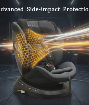 Reecle I-Size 360° Draaibaar Autostoeltje 40-150cm (0-12 Jaar) met ISOFIX