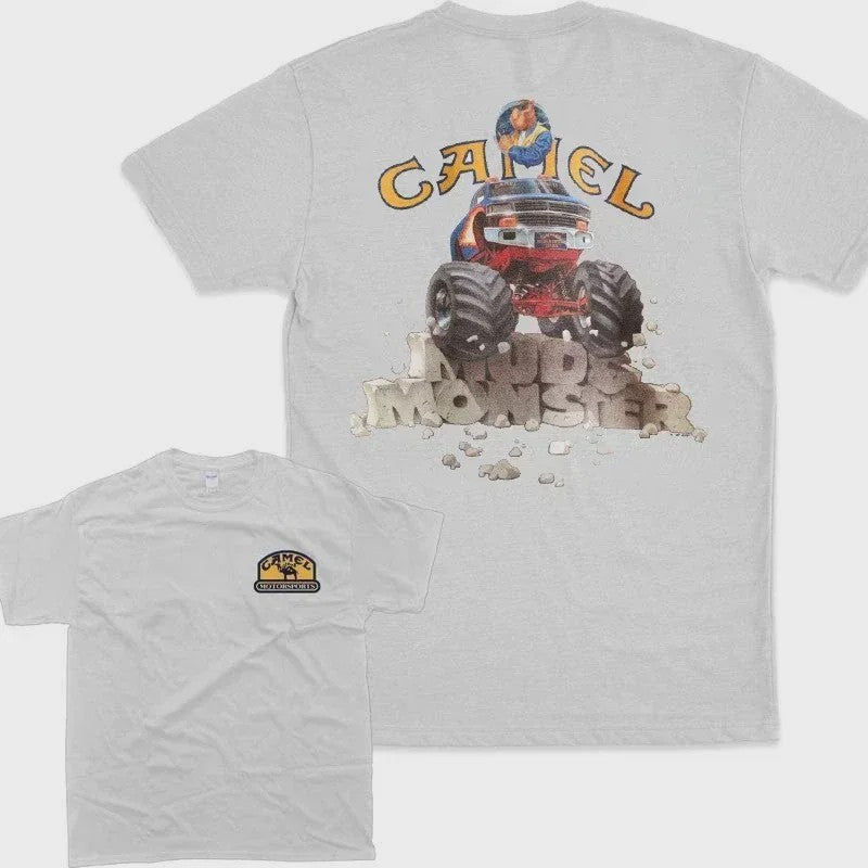 Retro Camel Cigarettes T-Shirt - Vintage Oversized Unisex Kleding