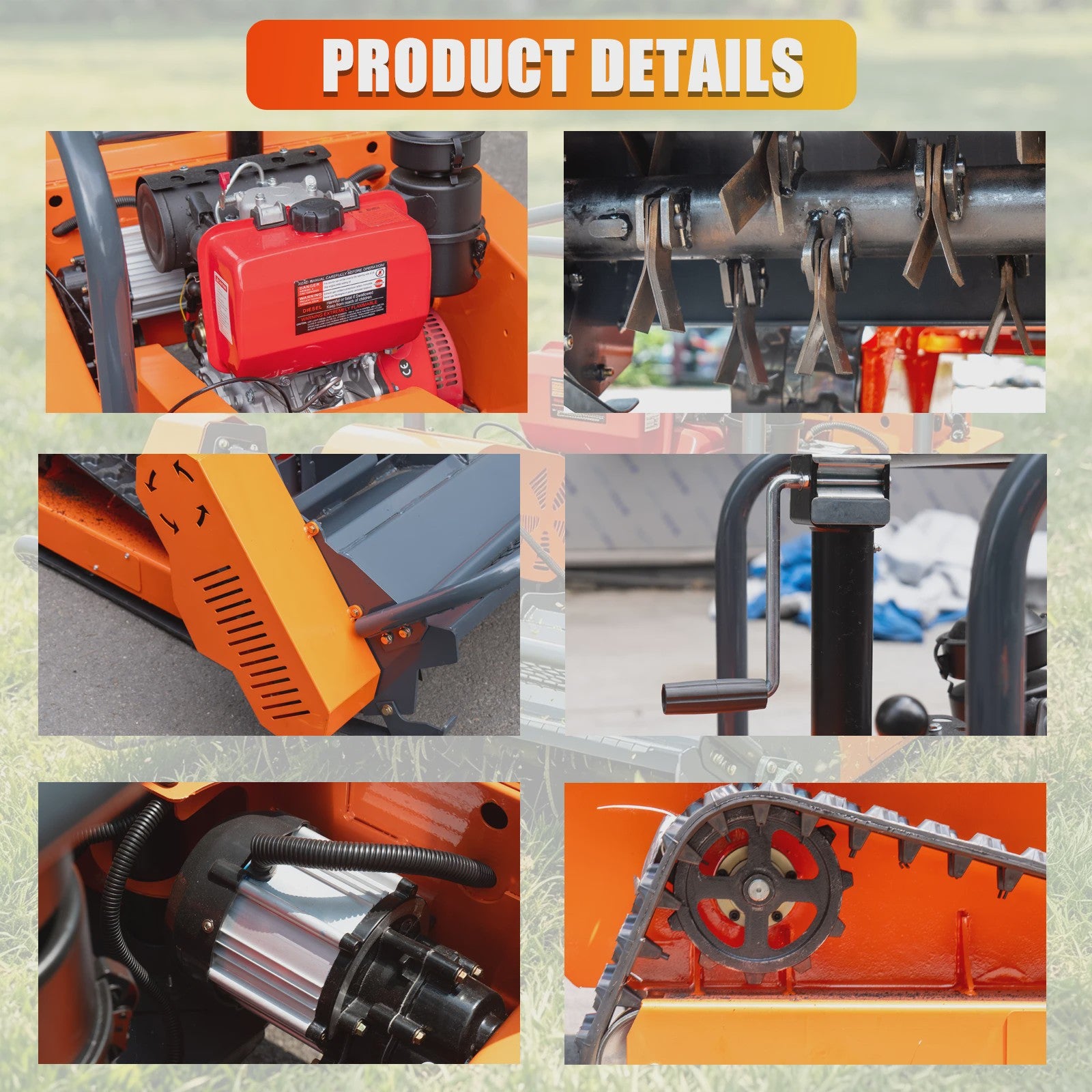 Krachtige Diesel Flailmaaier met Afstandsbediening - 1000/1200mm Werkbreedte