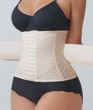 Verstelbare Waist Trainer Korset met Dubbele Banden en Rits - Tummy Control & Rugondersteuning
