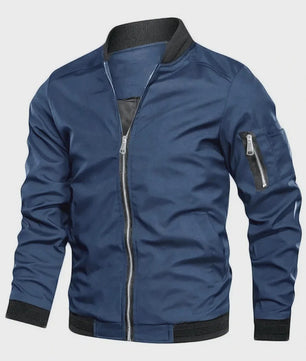 Herfst Winter Heren Bomberjack - Basic Stijl Effen Kleur Jas