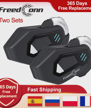 FreedConn T-MAXS Pro Motorhelm Headset: Bluetooth Intercom, Muziek & FM Radio