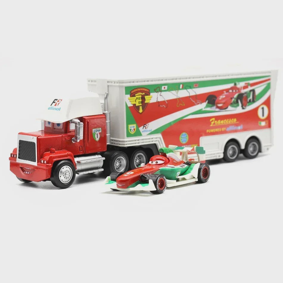 Disney Pixar Cars Vrachtwagen & Auto Set: Lightning McQueen, Mack & Meer