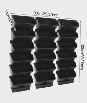 Verticale Wandplanter met Timer - Zelfwaterend - 36 Vakken - 100x118.5cm
