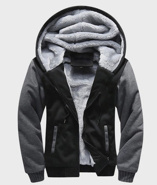 Warme Heren Winterjas met Camouflageprint en Fleece Voering - Casual Hooded Jacket