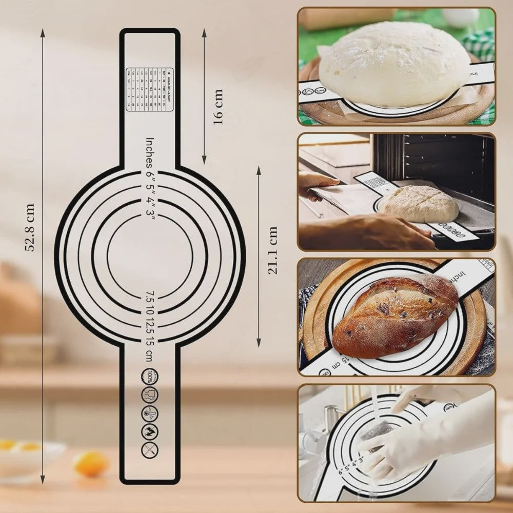 Complete Sourdough Brood Bakset: Gistingmand, Starterglas & Bakgereedschap