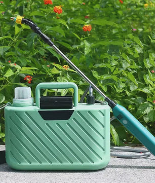 Elektrische Tuinsproeier met Telescoopsteel & 3 Mondstukken - Draagbaar