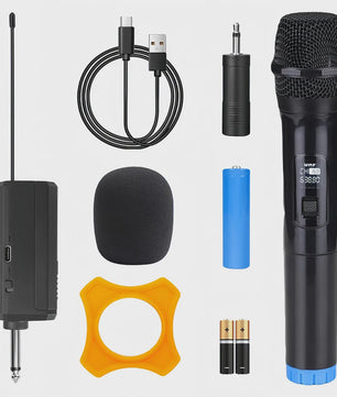 Draadloze Microfoon Set 2.4G - 2 Kanaals Handheld Microfoons voor Karaoke, Feest & Presentatie