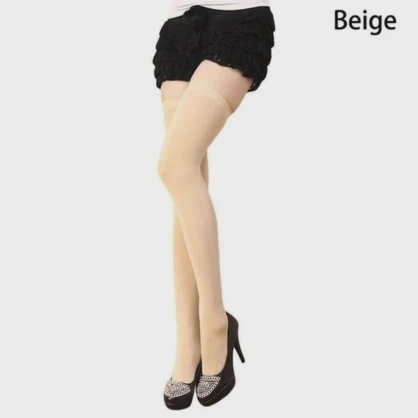 Dames Hoge Sokken Over de Knie - Zwart, Wit & Kleurrijk - Warm & Stijlvol