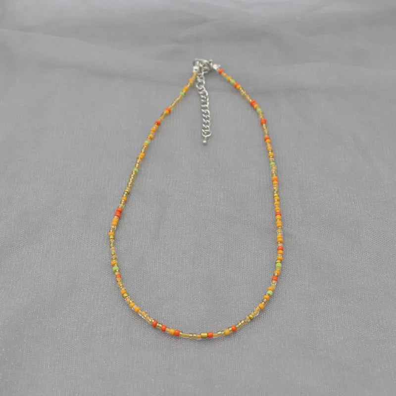 Kleurrijke Kralen Choker Ketting - Handgemaakt Bohemia Stijl