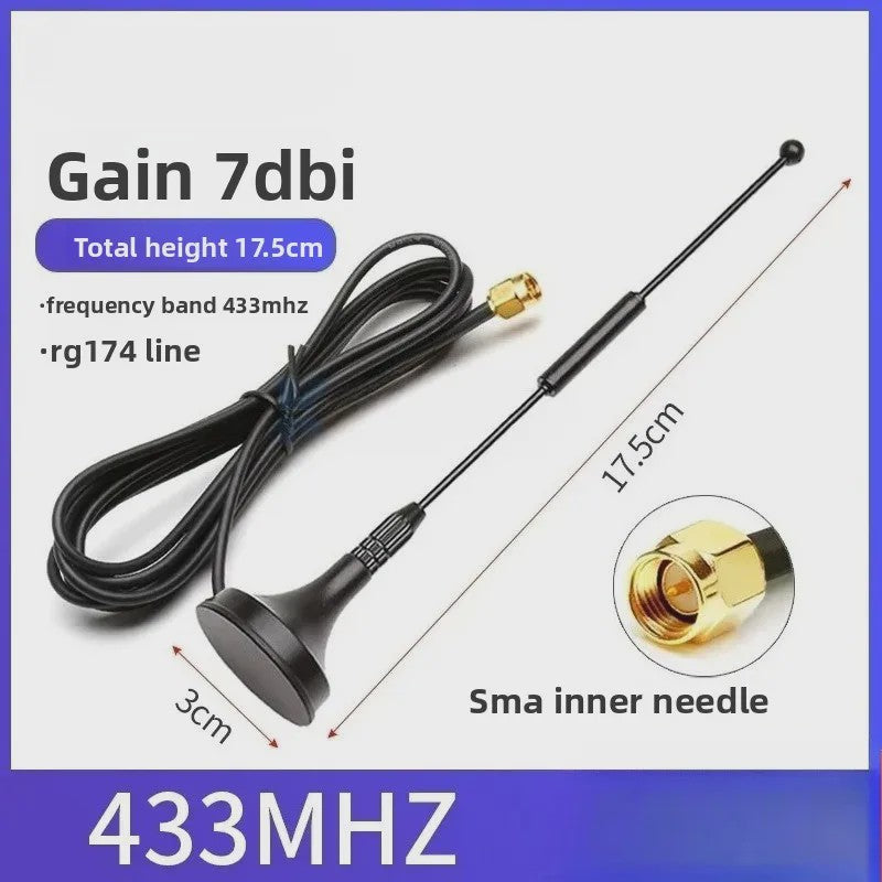 Krachtige Omnidirectionele SMA Antenne 433MHz/470MHz/315MHz met 12dBi Gain en RG174 Kabel