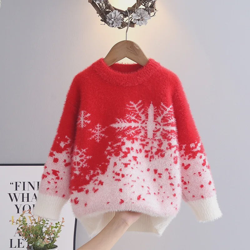Schattige Gebreide Trui voor Meisjes - Elegante Winterkleding voor Kinderen