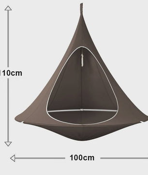 Waterproof Hangmat Dubbele Schommelstoel Cacoon - Binnen & Buiten Gebruik, Incl. Ophangkit