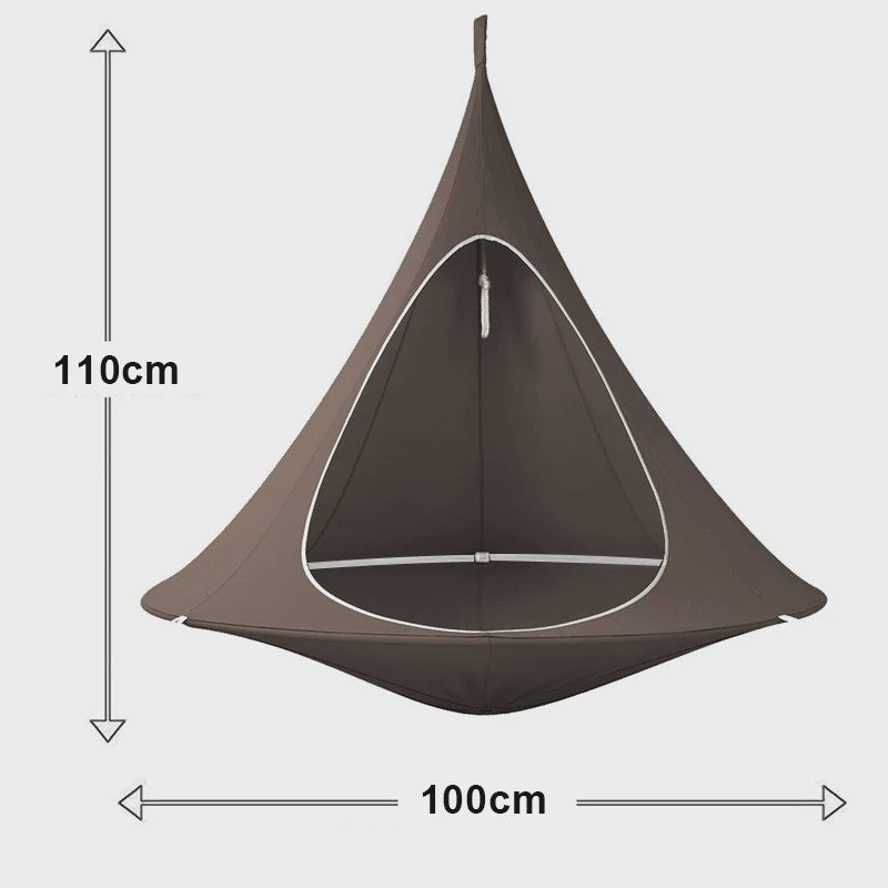 Waterproof Hangmat Dubbele Schommelstoel Cacoon - Binnen & Buiten Gebruik, Incl. Ophangkit