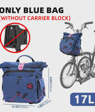 Rhinowalk Vouwfiets Tas 17L Quick-Release Stuur- of Mandtas met Ondersteuningsplaat
