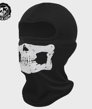 Ademende Skull Balaclava Muts - Full Face Motorfiets Masker met Mesh