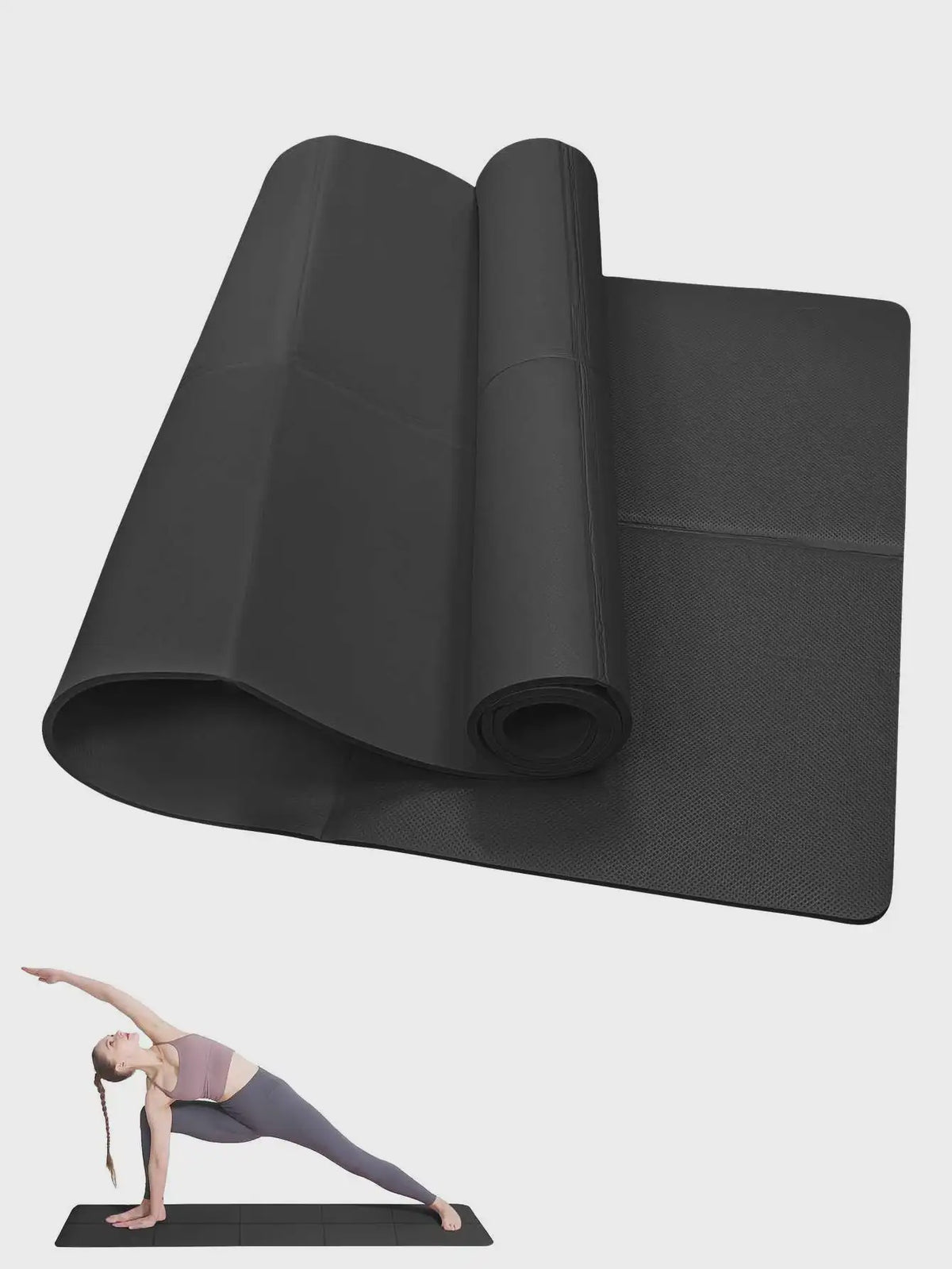 Antislip Yoga & Pilates Mat - 3mm, 4mm of 6mm Dik - Comfortabel & Duurzaam