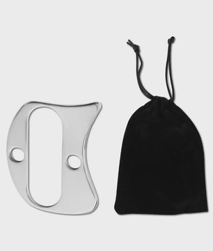 Gua Sha Schraper Roestvrij Staal - Gezichts- en Lichaamsmassage