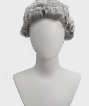 Witte Barok Pruik - Stijlvolle Krullen voor Jurist, Kostuum & Cosplay