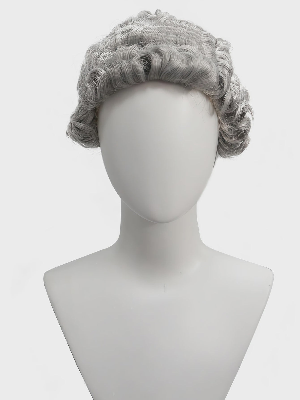 Witte Barok Pruik - Stijlvolle Krullen voor Jurist, Kostuum & Cosplay