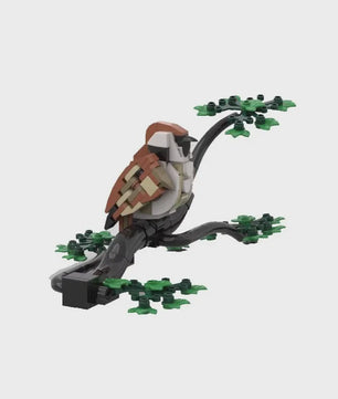 Bouwset Kakapo Papegaai en Vogel - Decoratieve Bouwstenen voor Kinderen en Fans