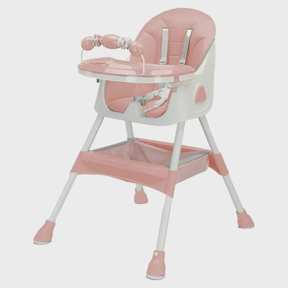 3-in-1 Baby Kinderstoel: Opvouwbaar, Draagbaar & Verstelbaar met Dubbele Plate