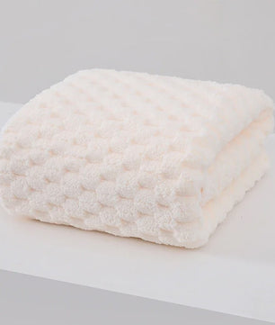 Luxe Coral Cloud Velvet Handdoek: Dik, Sneldrogend & Super Absorberend Microvezel