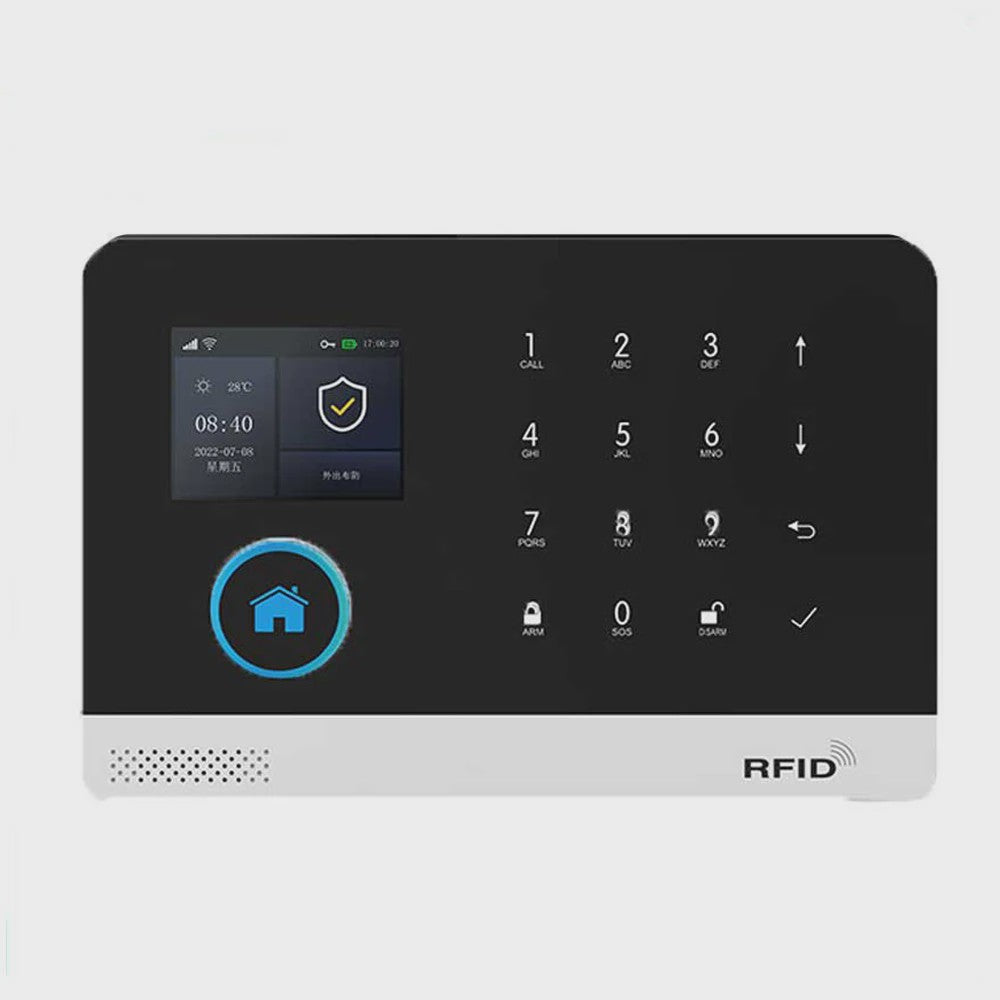 Slim Beveiligingssysteem voor Thuis: WIFI/GSM Alarm met Deur- en Bewegingssensoren, Tuya & Alexa Compatibel