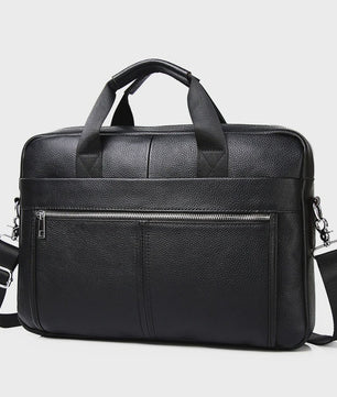 Luxe Leren Aktetas voor Heren - 15 Inch Laptoptas van Echt Leer