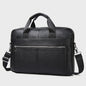 Luxe Leren Aktetas voor Heren - 15 Inch Laptoptas van Echt Leer