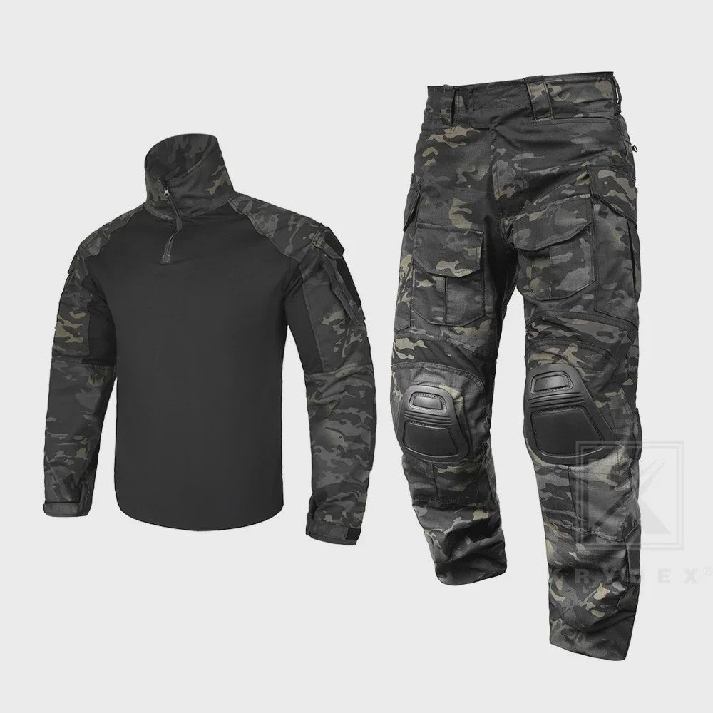 Tactisch Uniform Set: G3 Combat Shirt & Cargo Broek met Kniebeschermers - Heren