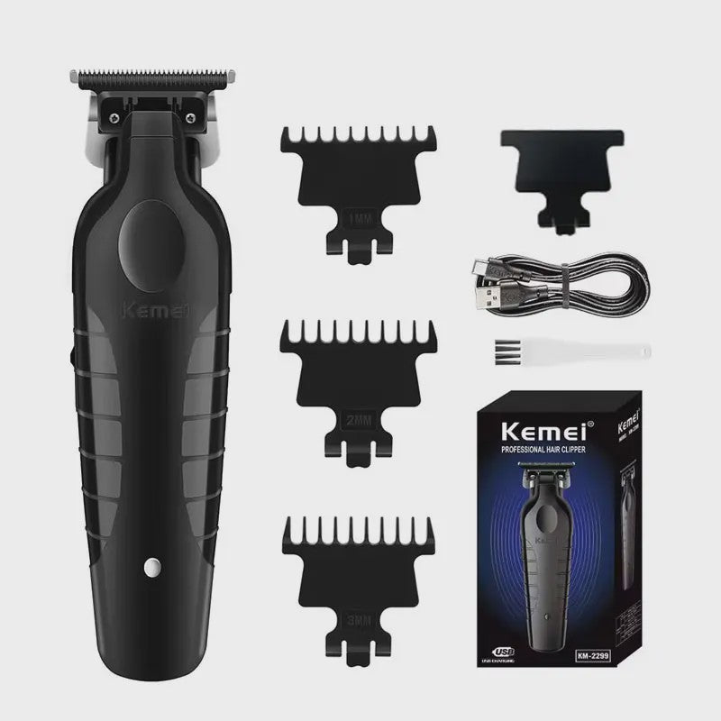 Kemei KM-2299 Professionele Elektrische Baardtrimmer & Tondeuse - USB Oplaadbaar