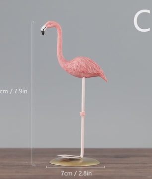 Roze Flamingo Ornament - Stijlvolle Hars Decoratie voor Huis, Kantoor & Cadeau
