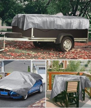 Waterdicht Tarpaulin Zeil 1.9x3m - Heavy Duty Beschermhoes met Oogjes