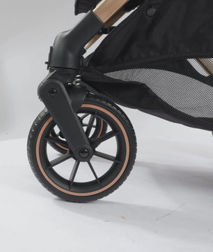 Lichtgewicht Opvouwbare Kinderwagen met Verstelbare Zitting & 4-Wiel Schokabsorptie