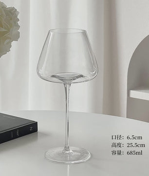 Luxe Grote Wijnglas met Grote Buik - Kristalglas voor Rode Wijn - Europees Design