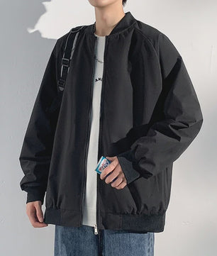 Herfst Bomberjack Heren - Stijlvolle Baseball Kraag Windbreaker Jas
