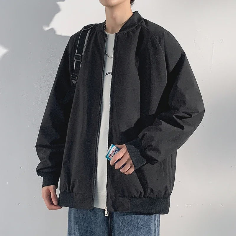Herfst Bomberjack Heren - Stijlvolle Baseball Kraag Windbreaker Jas