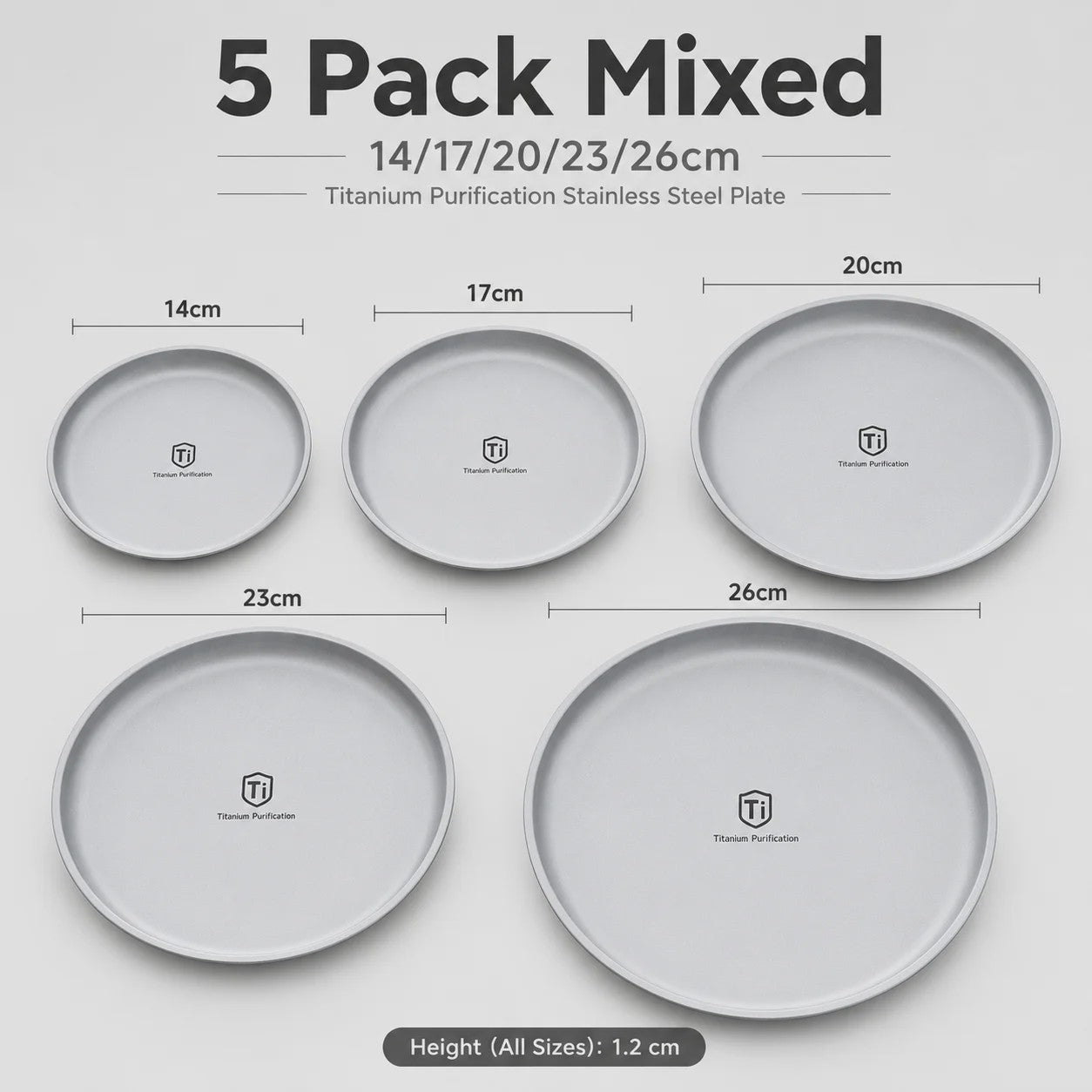 Titanium RVS Camping Borden Set - Lichtgewicht, Hygiënisch & Duurzaam (3/5 Stuks)