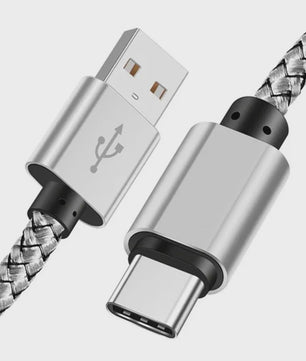 Nylon USB-C Laadkabel - Snel Opladen & Data Transfer voor Huawei, Samsung & Android (1/2/3M)