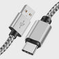 Nylon USB-C Laadkabel - Snel Opladen & Data Transfer voor Huawei, Samsung & Android (1/2/3M)