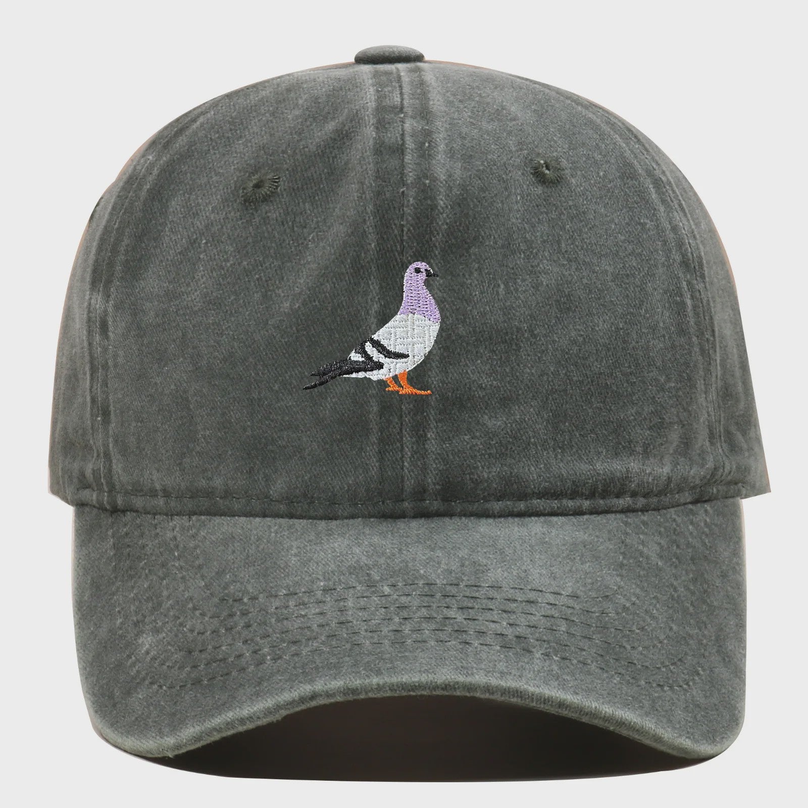 Baseballpet met Duivenborduring - Casual Mode voor Alle Seizoenen
