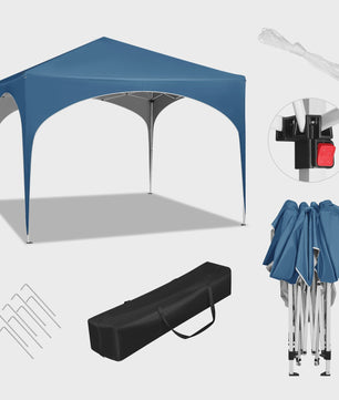 WOLTU 3x3m Waterdichte Partytent Gazebo - Inklapbaar & Snel Opzetbaar voor Tuin & Markt