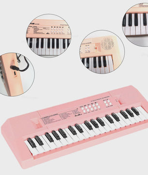 37 Toetsen Kinder Keyboard met Microfoon - Oplaadbaar Muziek Speelgoed