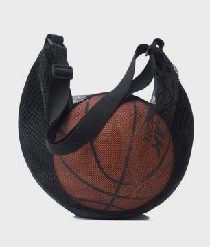 Sportbal Tas Mesh - Crossbody Balhouder voor Basketbal, Voetbal, Volleybal