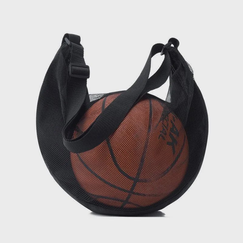 Sportbal Tas Mesh - Crossbody Balhouder voor Basketbal, Voetbal, Volleybal