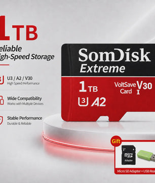 Snelle Micro SD Kaarten (128GB/256GB/512GB) voor Drone, Dash Cam & Tablet - Hoge Capaciteit