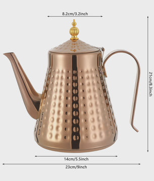 RVS Theepot met Infuser - 1.65L - Anti-Roest - Ideaal voor Thuis, Restaurant & Camping