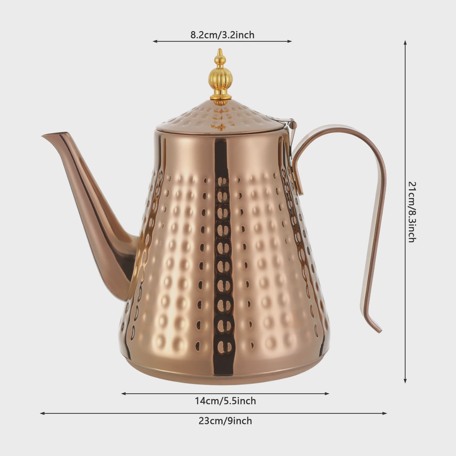RVS Theepot met Infuser - 1.65L - Anti-Roest - Ideaal voor Thuis, Restaurant & Camping